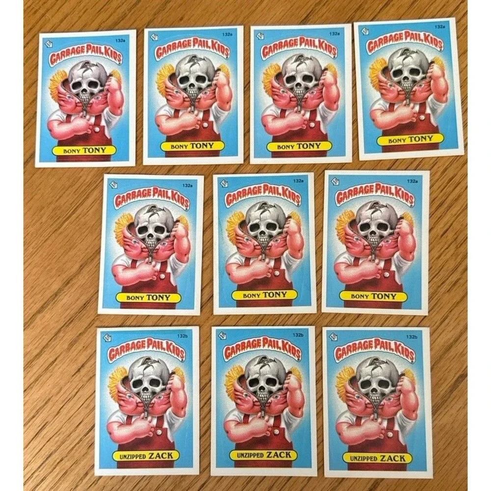 1986 Topps Garbage Pail Kids OS4 Bulk Lot 10 Cards Bony Tony Unzipped Zack
